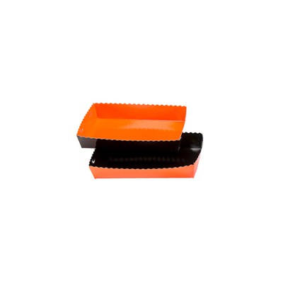 Dessert tray 130x90x35mm orange-black